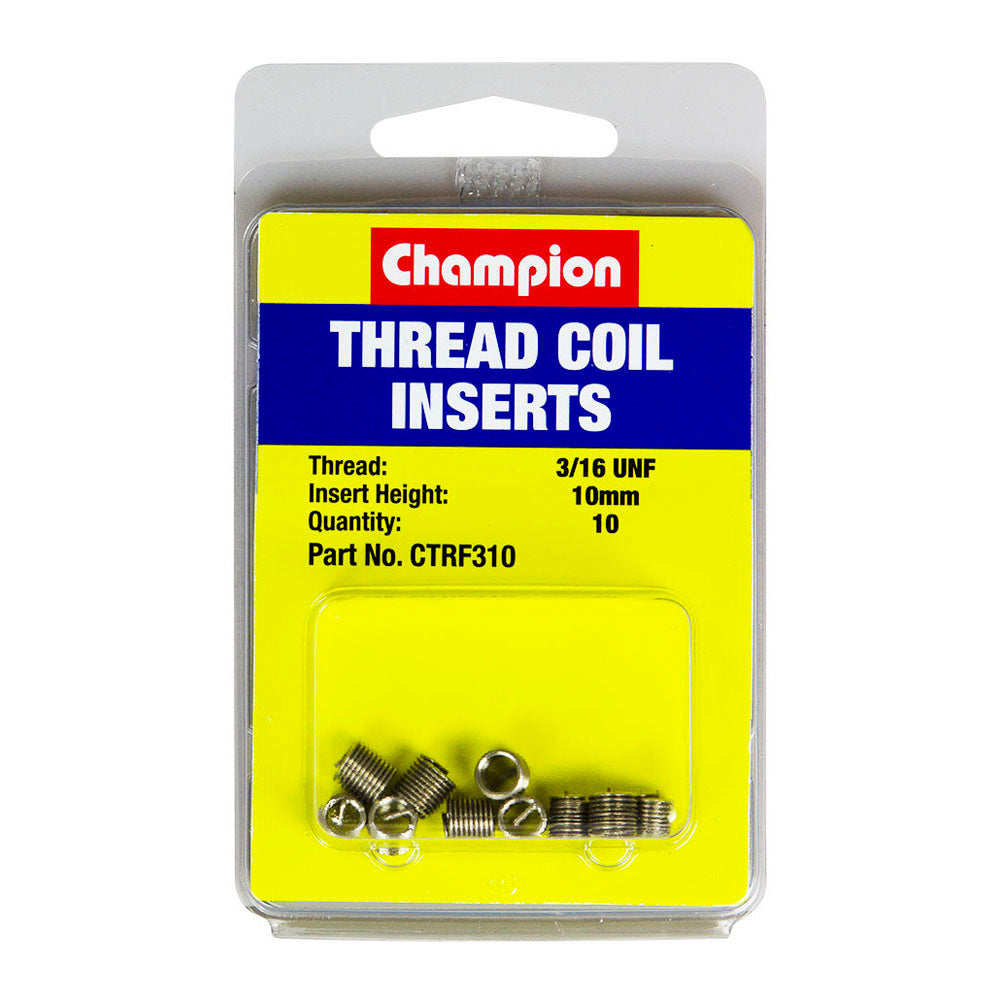 Champion 3/16In Unf X 10Mm Thread Insert Refills -10Pk