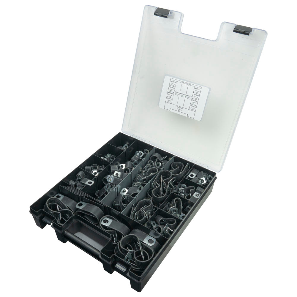 Kale 210Pc Cable Clamp Pvc/P-Clip Assortment W1