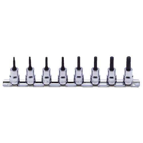 Koken Rs3025/8-Ip Torx Plus Bit Socket Set On Rail 8Pc 3/8"Dr 20Ip-55Ip