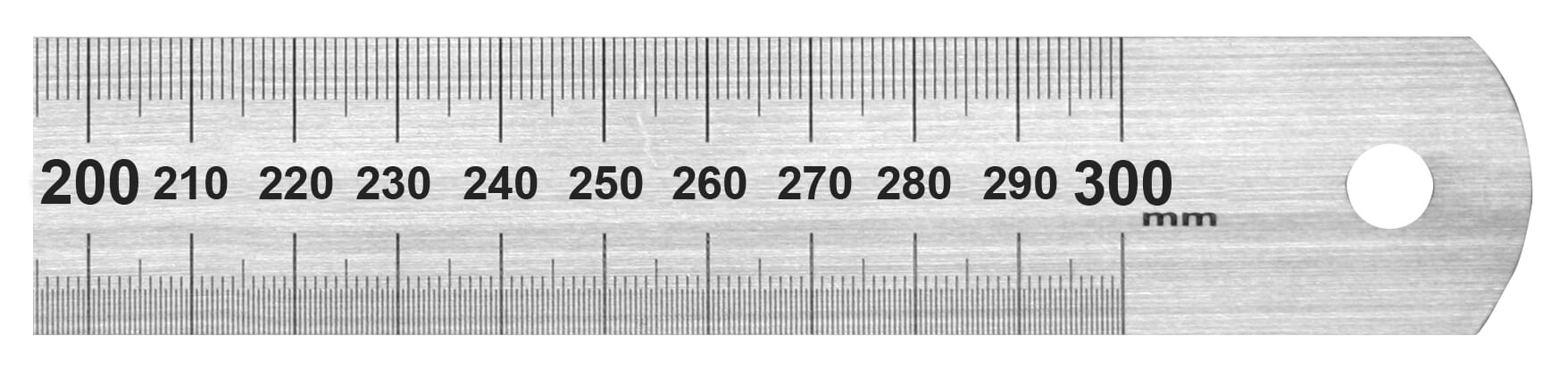 Worldwide 1850 Stainless Steel Rule 600Mm Metric Only / Conversion Table