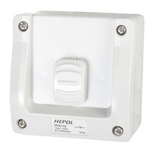 10A Weatherproof 1 Gang Surface Switch Ip66