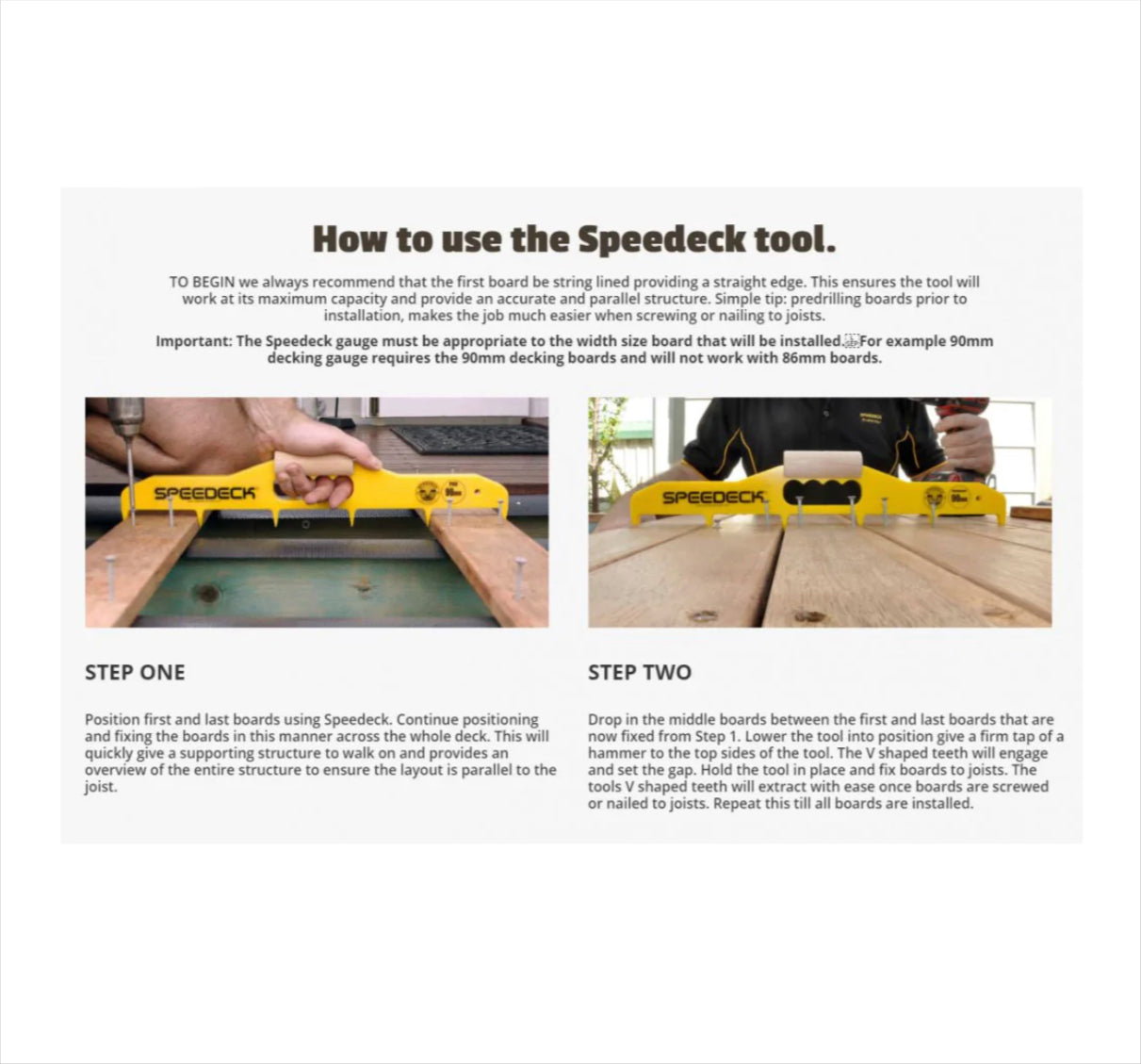 Speedeck - 140Mm Tool Bundle
