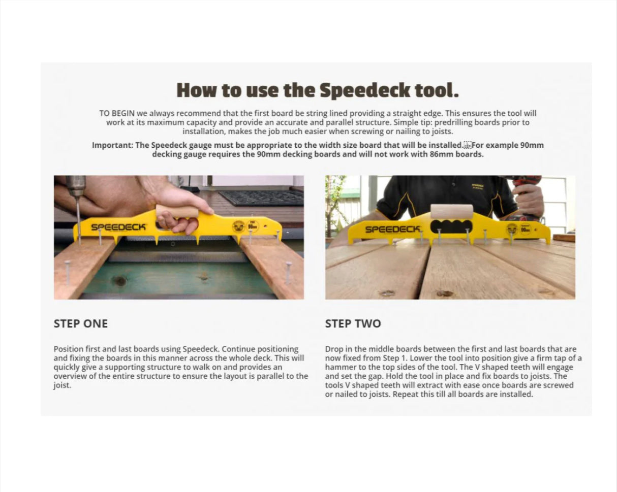 Speedeck - 2 Tool Bundle 90Mm