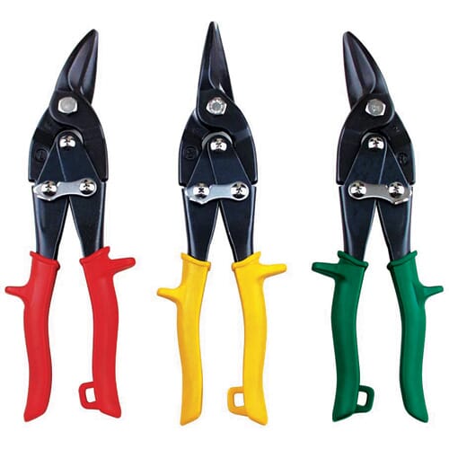 Ampro Aviation Tin Snip Straight (Yellow Handle)