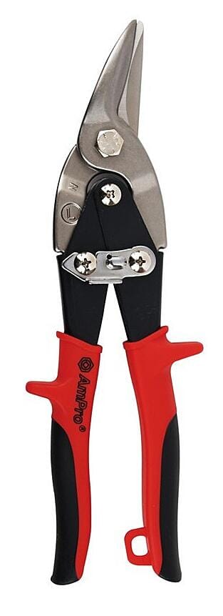 Ampro Aviation Tin Snip Left Cut (Red Handle)