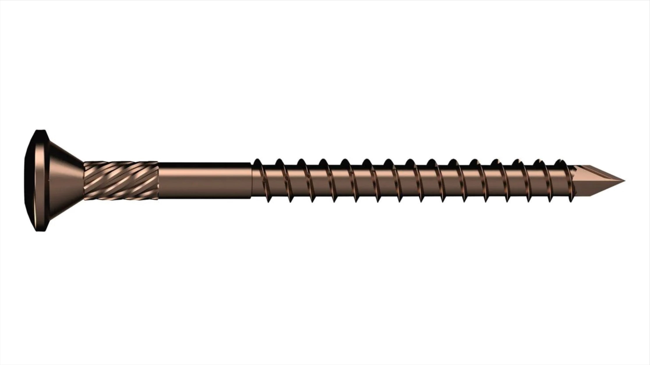 Bremick Raised Head Decking Screws 10G X 75Mm Bronze (500 Box)