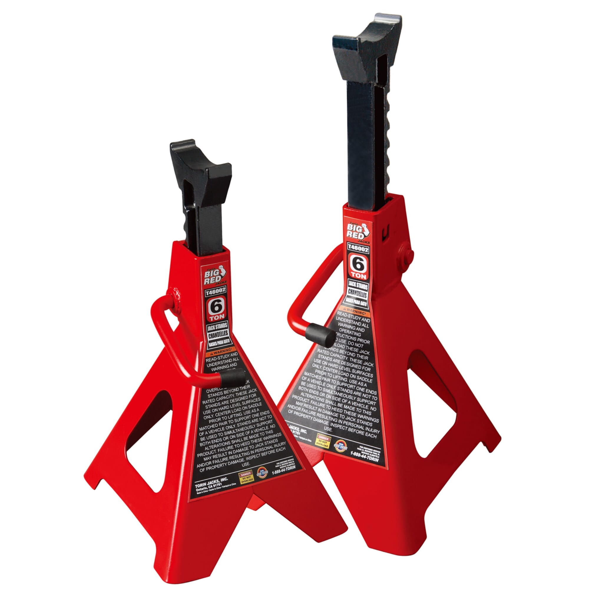 Torin - Big Red T46002 Axle Stand (1Pr) 6 Ton