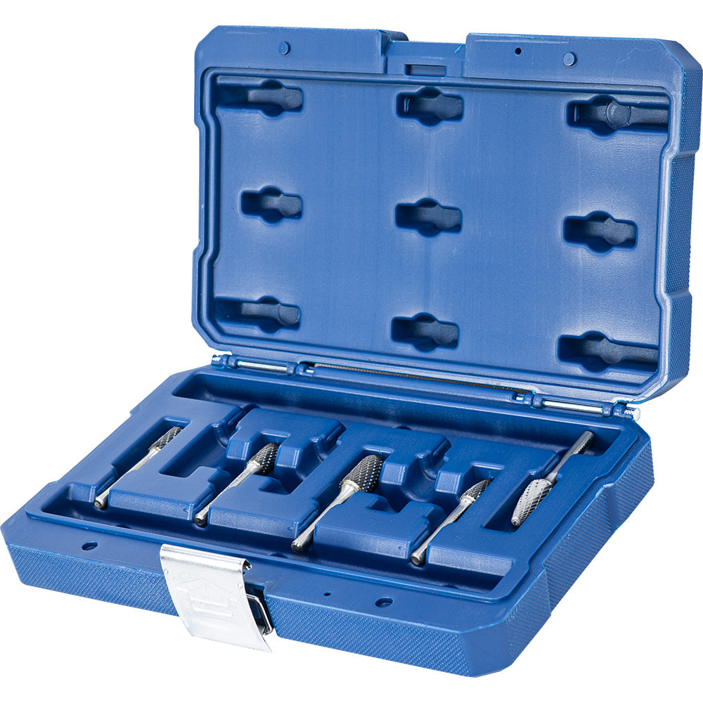 Holemaker 5Pc Carbide Burr Set 3/8 & 1/2In Hdx6Mm Dc