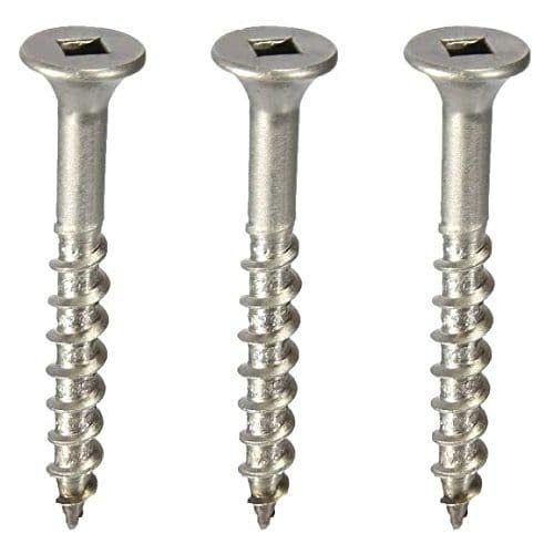 Fixtite Chipboard Screws Square Countersunk 8G X 20Mm S/St304 (1000 Box)