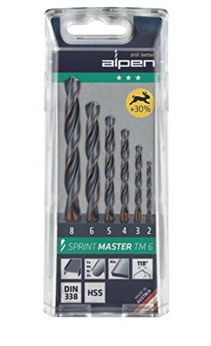 Alpen Set Sprint Master Tm6 6-Pcs.,  2.0| 3.0| 4.0| 5.0| 6.0| 8.0Mm In Plastic Cassette