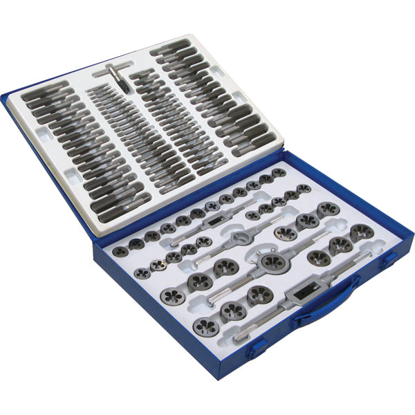 Proequip 110Pc Unc/Unf/Metric Tap & Die Set