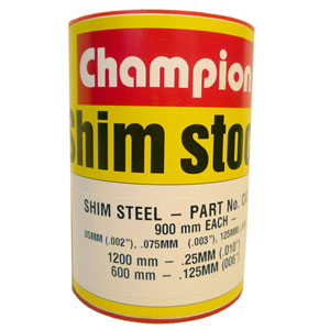Champion Steel Shim Assortment 60Mm Wide Roll (4 Sizes)