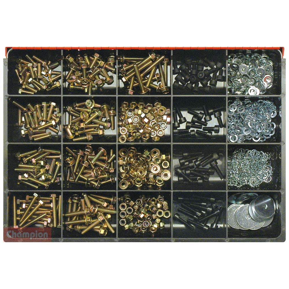 Champion Master Kit 781Pc  6Mm Bolt & Nut Asst Gr8.8