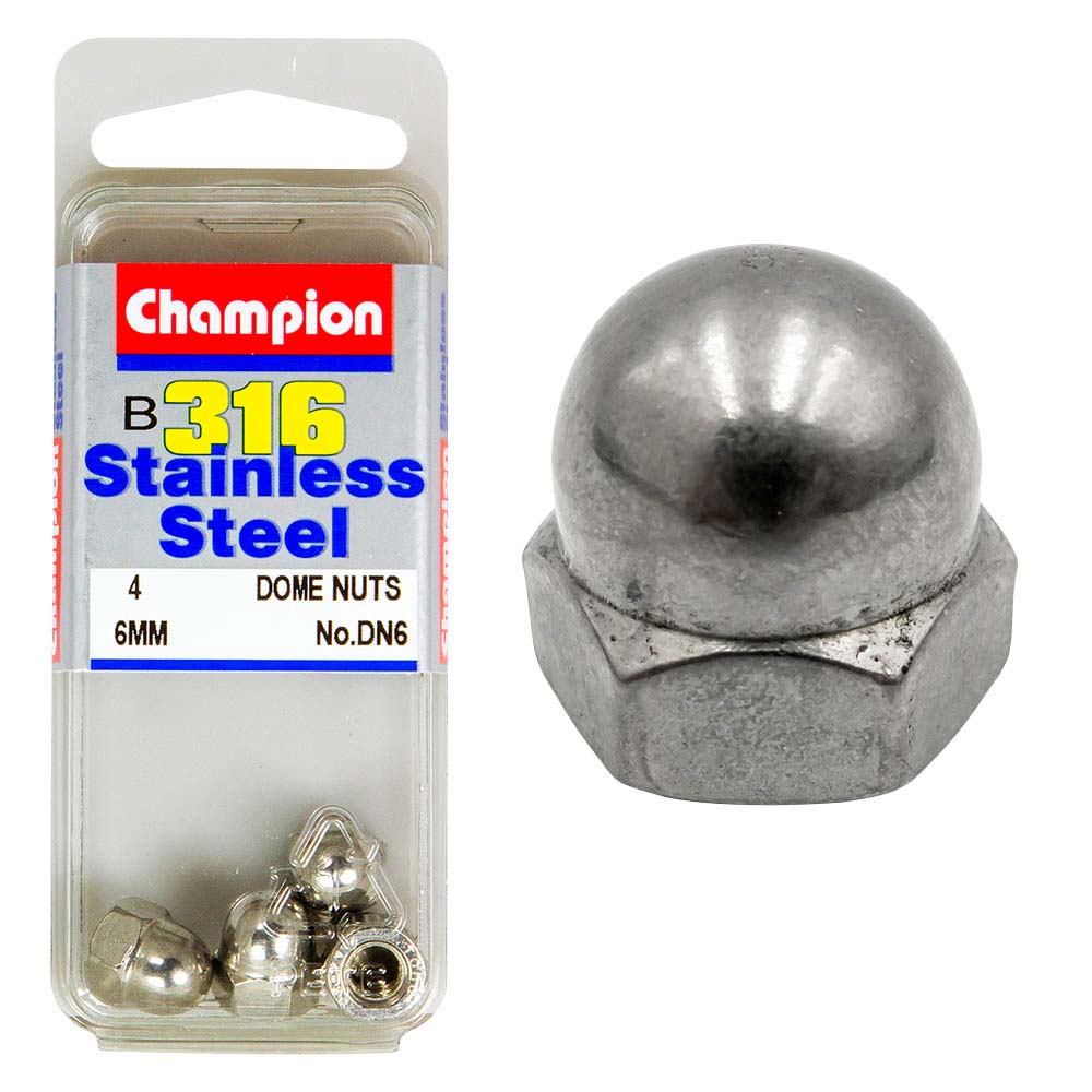 Champion 316/A4 M6 Dome Nut (C)