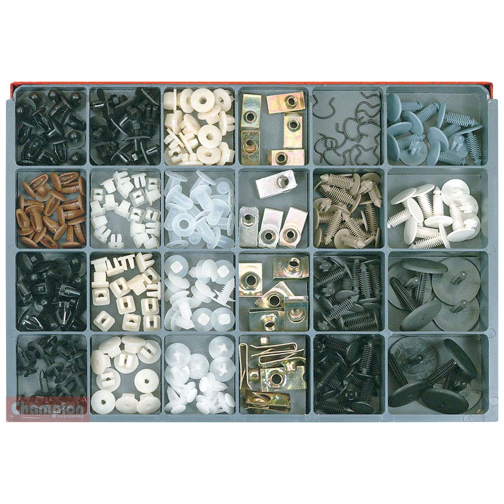 Champion Master Kit 275 Pc Auto Trim Fastener Asst