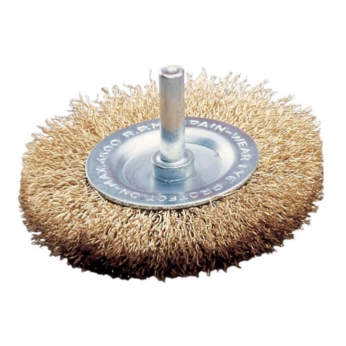 Jaz Wire Wheel 60Mm X 0.3Mm (Course) - 6Mm Shank - Coated Steel (Whew-9448)