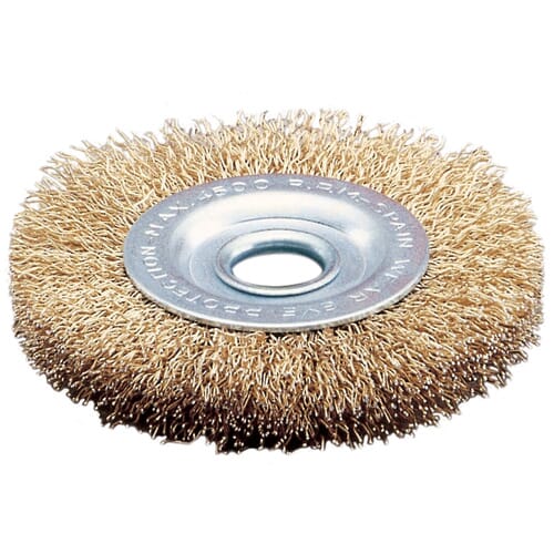 Jaz Wire Wheel 100Mm X 0.2Mm (Fine) - 13Mm Arbor Hole - Coated Steel (Whew-9259)
