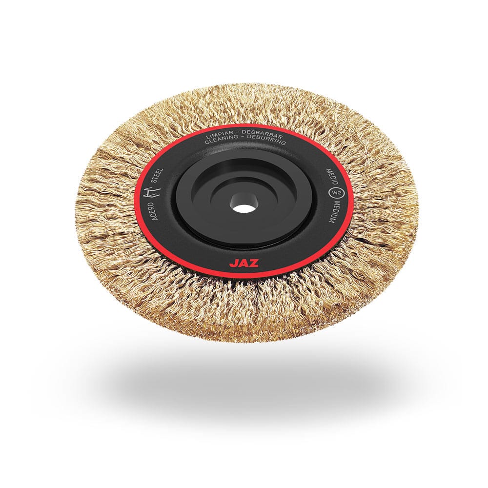 Jaz Wire Wheel High Performance 200Mm X 20Mm X 0.35Mm 5/Row - Multi Fit Bore - Cable Crimped (Whew-2005H)