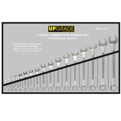 Upgrade Wswrc-Cm170 Combination Wrench Set 6-24Mm 17Pc
