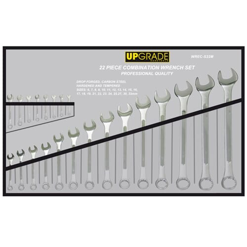 Upgrade Wswrc-Cm220 Combination Wrench Set 6-32Mm 22Pc