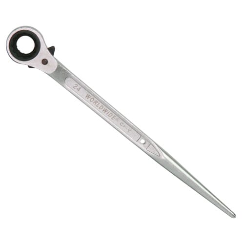 Worldwide Rh2430 Spud Ratchet Wrench 24 X 30Mm Sockets 450Mm Length