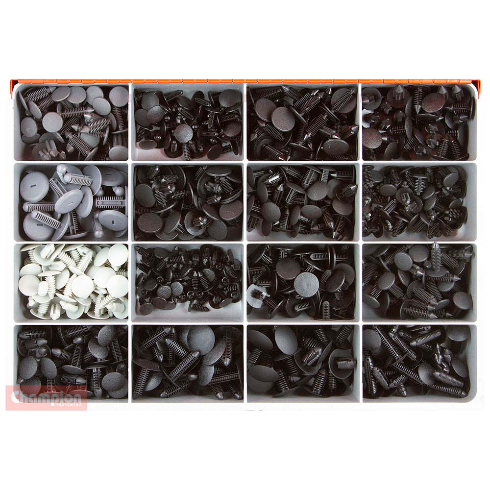 Champion Master Kit 690Pc Auto Trim Xmas Tree Clip Asst