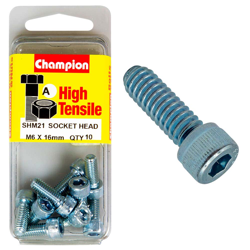 Champion Socket Hd Set Screw M6 X 16 (A) - Gr12.9
