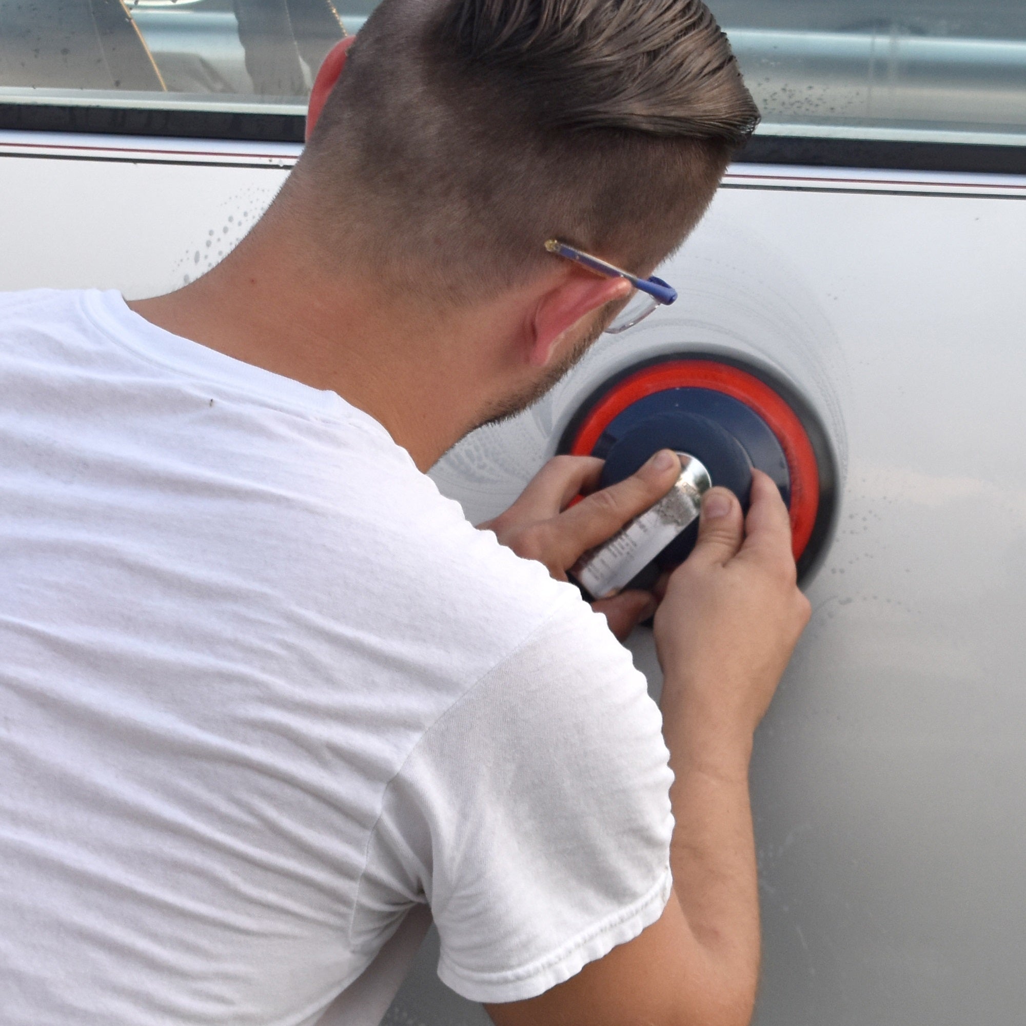 Campbell Hausfeld Orbit Air Palm Sander 6" Gsd Compo Xt3020