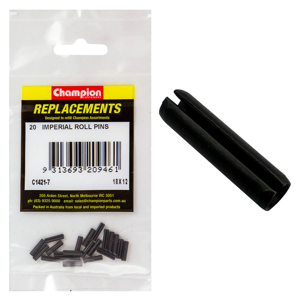 Champion 1/8In X 1/2In Roll Pin -20Pk