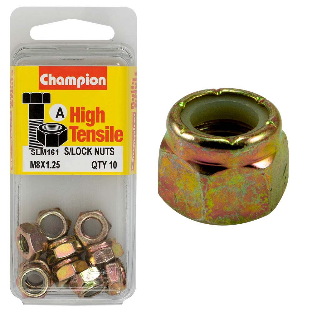 Champion Nyloc Nut M8 X 1.25 (A) - Gr8.8