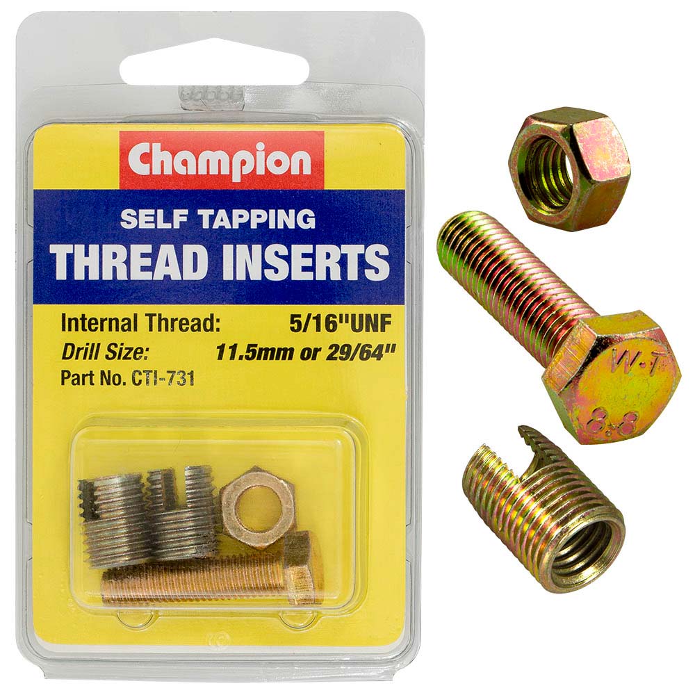 Champion S/Tapp. Thread Insert - 5/16In Unf -2Pk