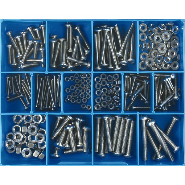 Champion 256Pc Ss (304/A2) Machine Screw & Nut Assortment