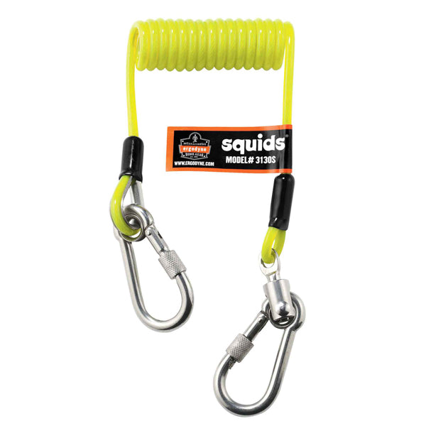 Ergodyne Coiled Cable Dual S/S Carabineer 0.9Kg