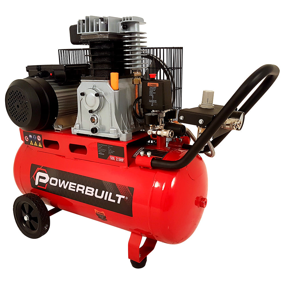 50L 2.5Hp Air Compressor - Belt Drive