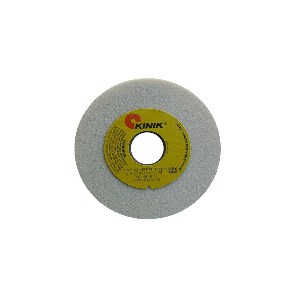 Kinik Bench Grinder Wheel - White, 205X25 Wa80G