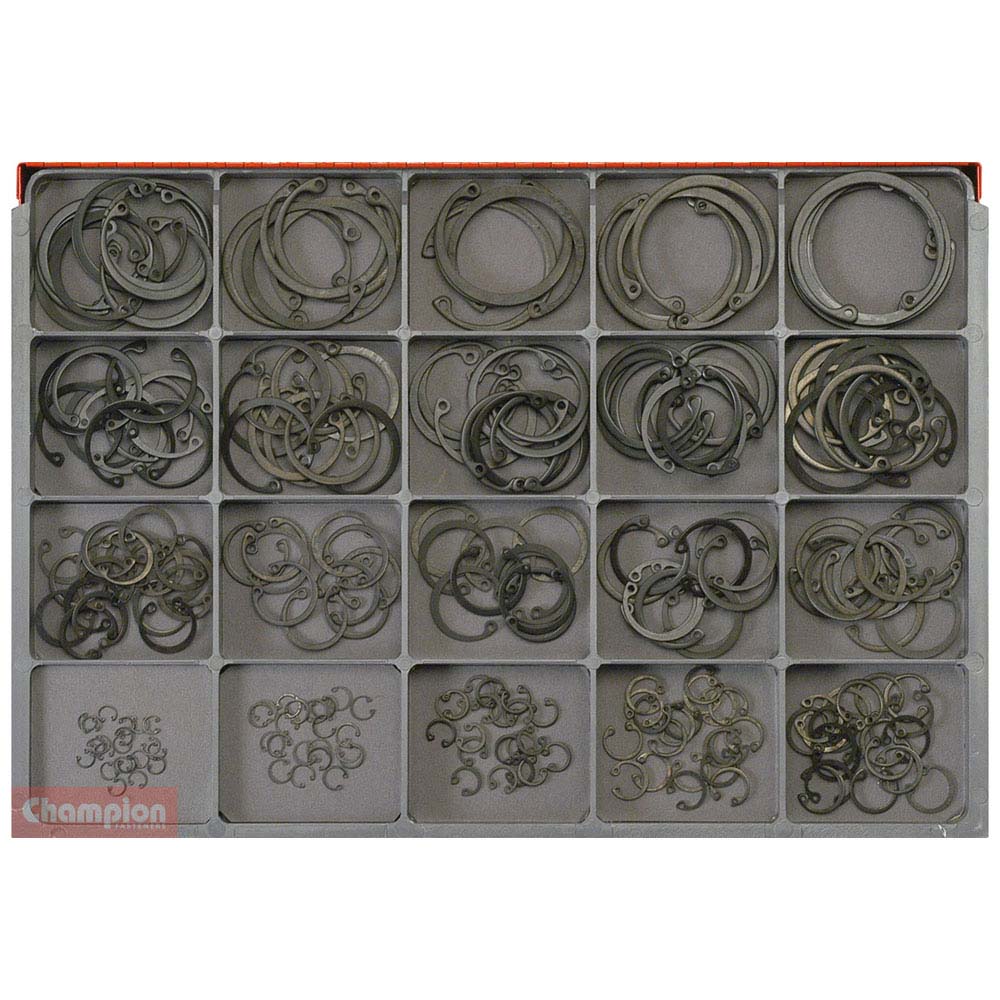 Champion Master Kit 240Pc External Circlip Asst- Imperial