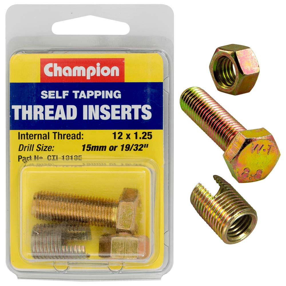Champion S/Tapp. Thread Insert - M12 X 1.25Mm -1Pk