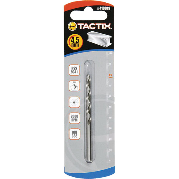 Tactix Hss Twist Drill 4.5Mm