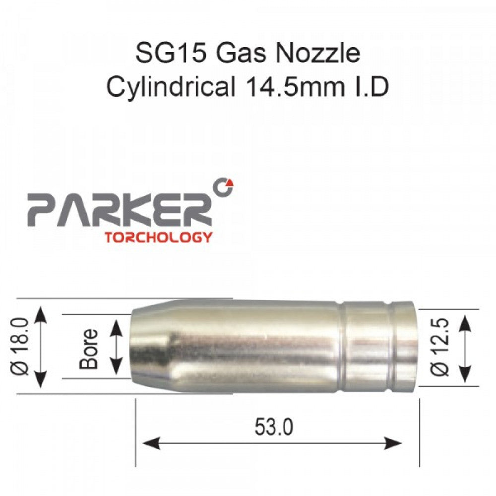 Parker Sg15 Nozzle Cylindrical Pack Of 2
