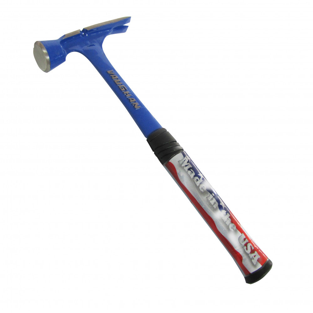 Vaughan Straight Claw Hammer 17Oz Stealth With Blue T-Shirt Attached