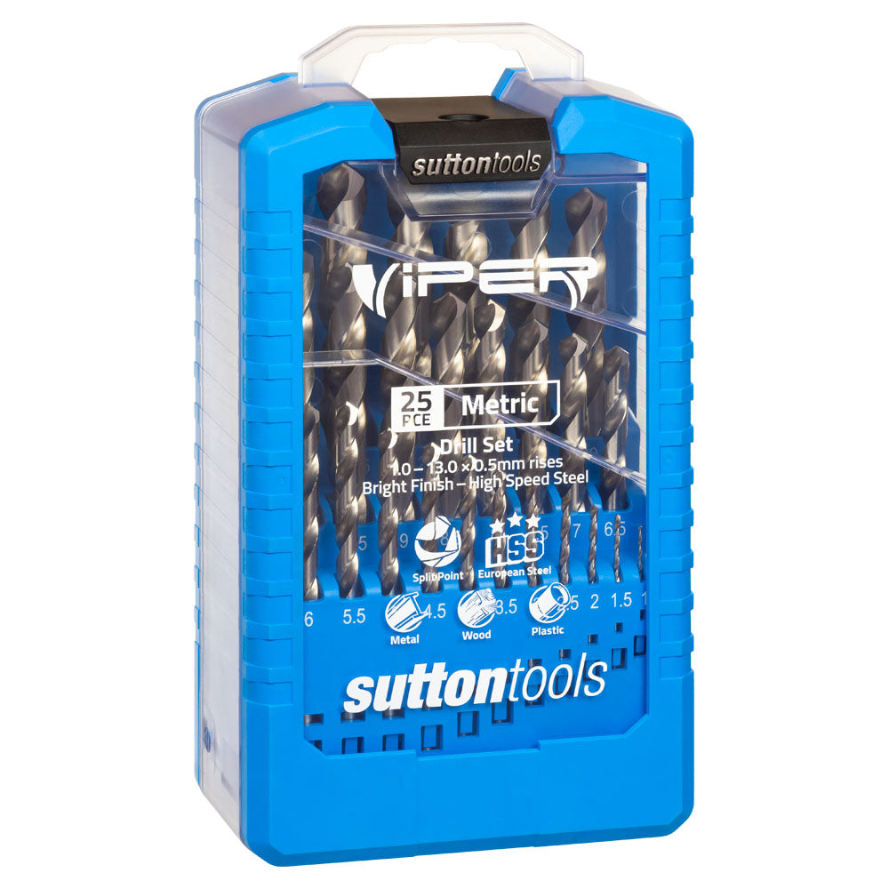 Sutton Tools 25 Piece Viper Jobber Drill Set