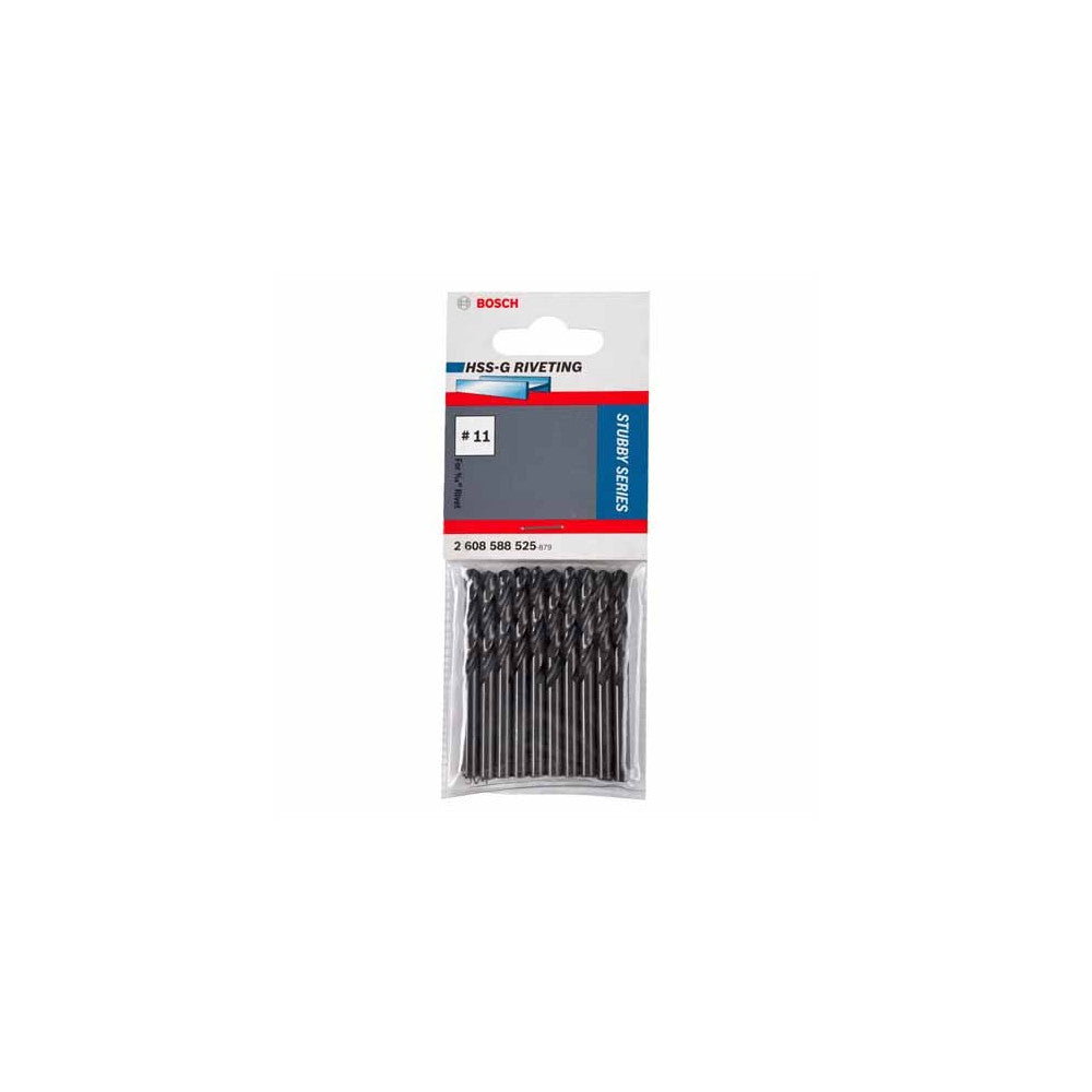 Bosch Twist Drill, Stubby - #11 X 57 Mm (10)