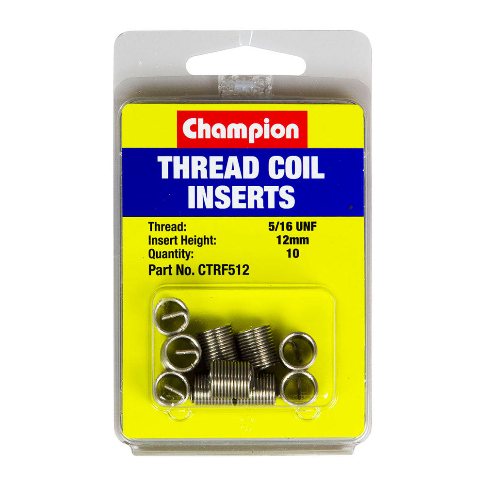 Champion 5/16In Unf X 12Mm Thread Insert Refills -10Pk