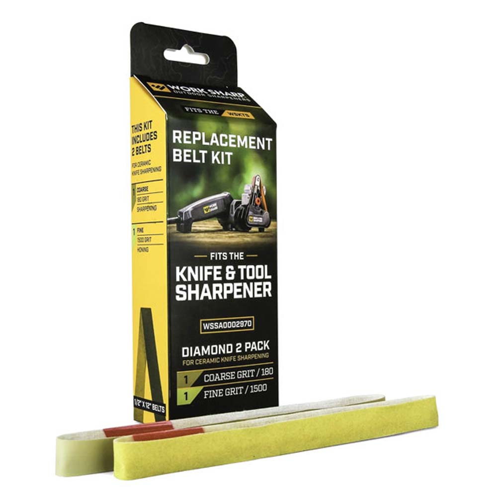 Replacement Belts 180&1500 Diamond Grit 1/2X12In (Mic 2Pc