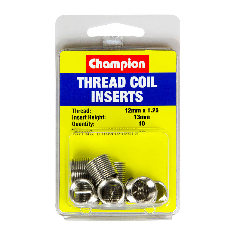 Champion M12 X 1.25 X 13Mm Thread Insert Refills -10Pk