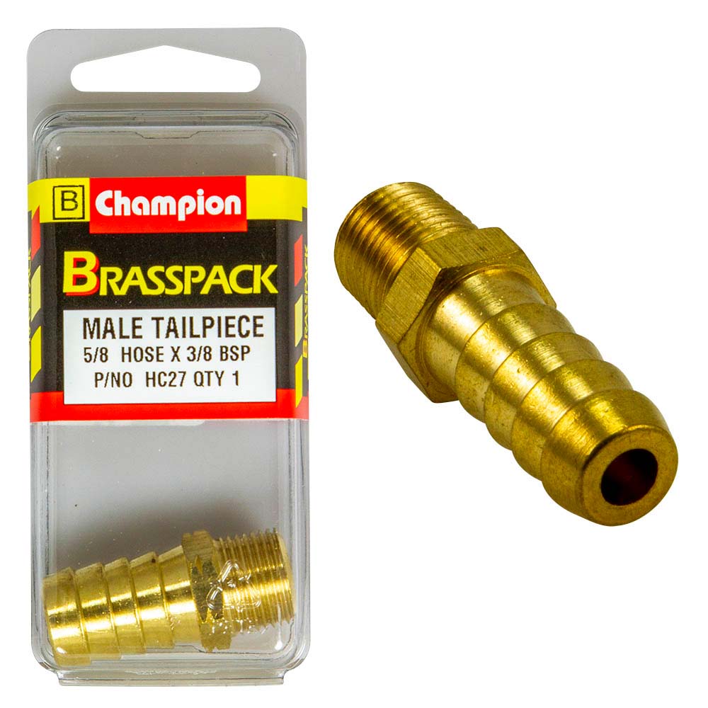 Champion Brass 5/8In X 3/8In Male Hose Barb