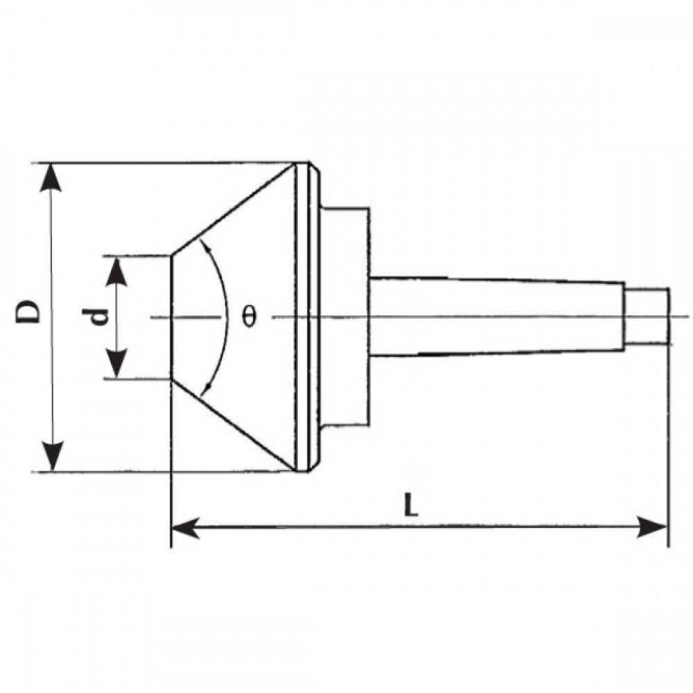 Bull Nose Pipe Centre Mt5 X 200Mm