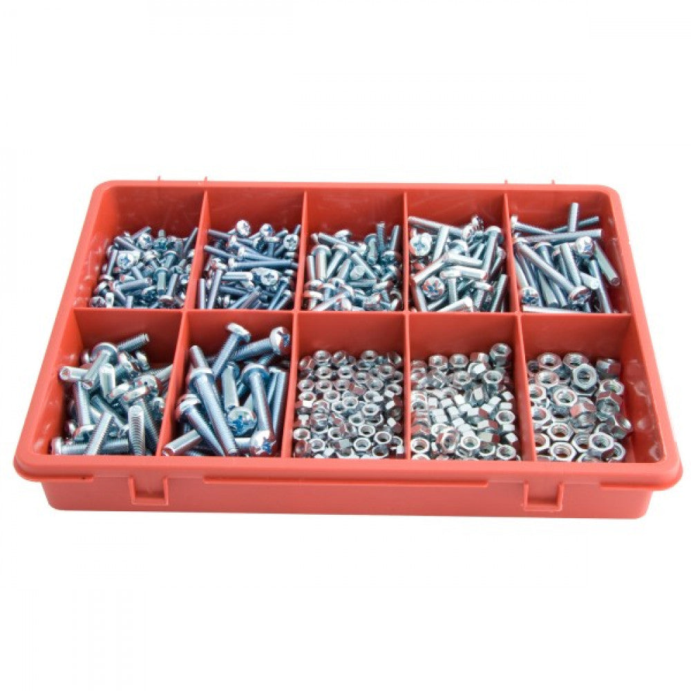Jamec Pem 575Pack Machine Screws & Hexagon Nuts Assortment
