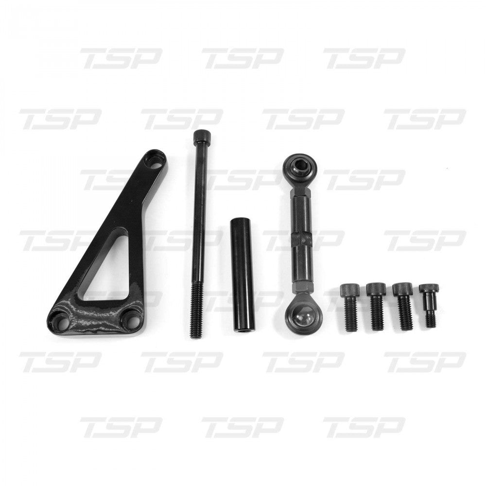 Tsp Alternator Bracket (Chev Sb) Long Water Pump/Black - Outward Mount #9101Bk
