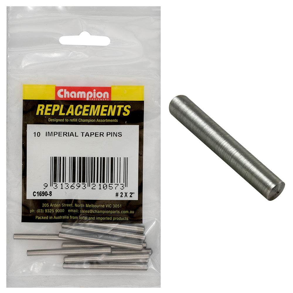 Champion #2 X 2In Taper Pin -10Pk